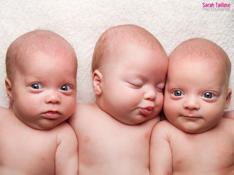 Sarah Tailleur, triplet, photo de triplet, triplets, photo, studio photo, québec, bébé, enfant, photography, photographe,