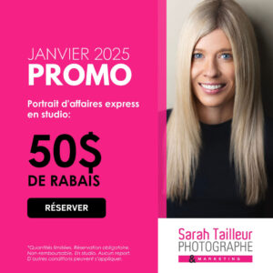 Promotion janvier 2025 - Photographe portrait professionnel